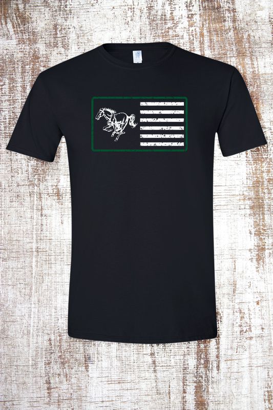 Bronco and Stripes Short Sleeve T-Shirt