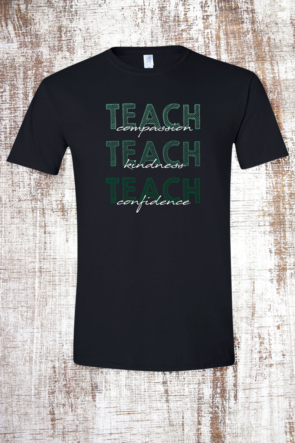 TEACH Short Sleeve T-Shirt, Color: Black