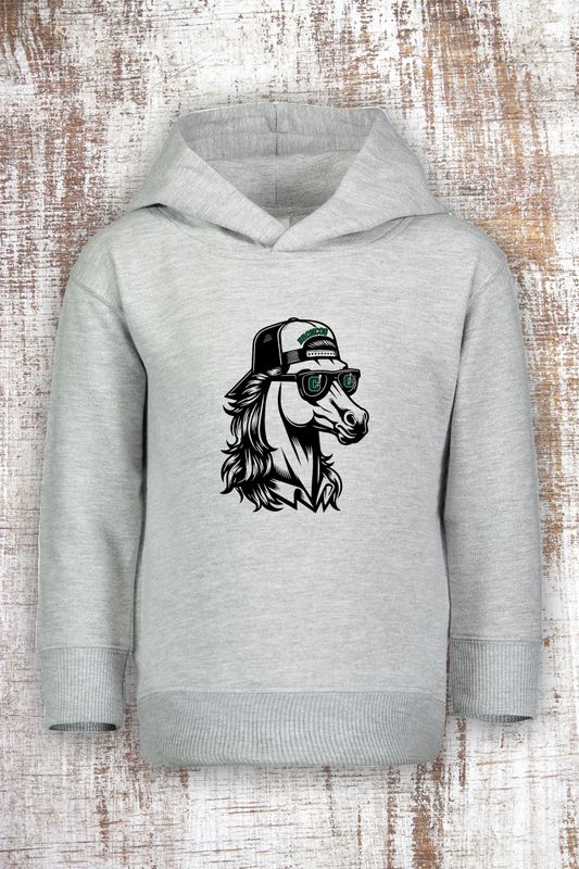 Mullet Bronco Unisex Toddler Hoodie