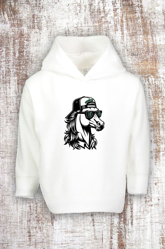 Mullet Bronco Unisex Toddler Hoodie