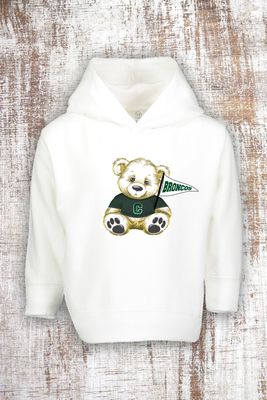 Broncos Teddy Bear Unisex Toddler sweatshirt - hooded and crew