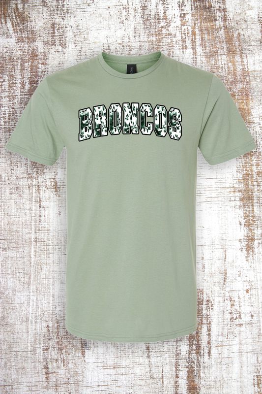 Floral Broncos Short Sleeve T-Shirt