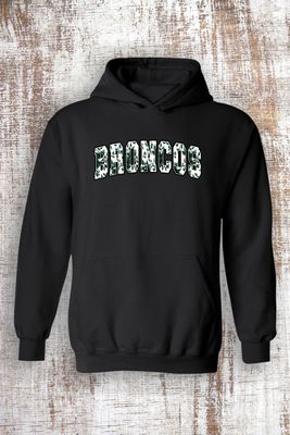Floral Broncos Sweatshirt - hooded and crew
