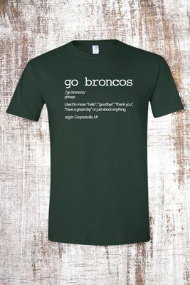 GO BRONCOS Definition Short Sleeve T-Shirt