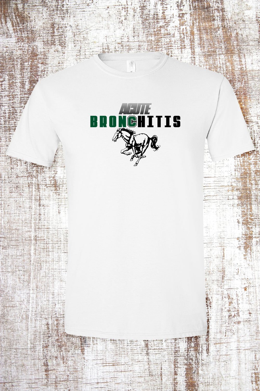 Acute BronChitis Short Sleeve T-Shirt, Color: White