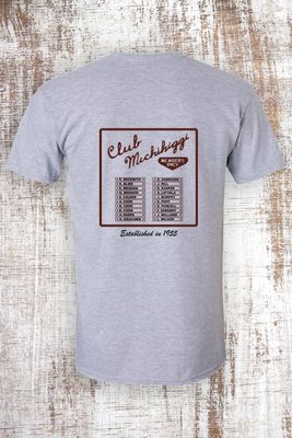 YOUTH - 2 sided (front and back) Vintage Club Michihiggi Members Only Short Sleeve T-Shirt
