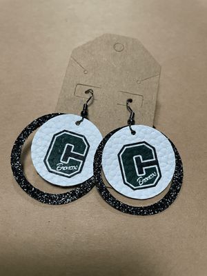 Varsity C Broncos Earrings