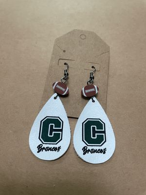 Sports C Broncos Earrings