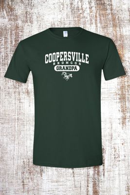 Coopersville Broncos CUSTOM NAME T-Shirt - Grandparents, Parents, etc.
