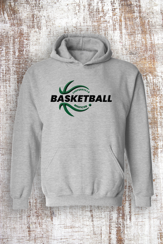 Basketball Swirled Sweatshirt - hooded and crew