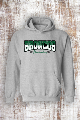 Broncos Chevron Cheer Hooded and Crew Sweatshirt