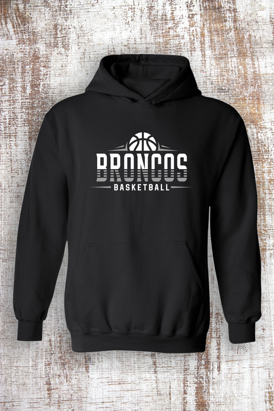 Broncos Basketball Sweatshirt - hooded and crew
