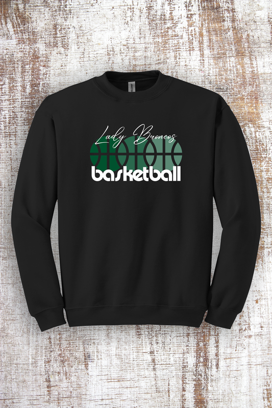 Lady Broncos Basketball Sweatshirt - hooded and crew