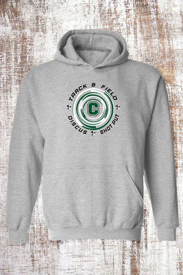 Coopersville Track &amp; Field - Discus and Shot Put Sweatshirt - hooded and crew