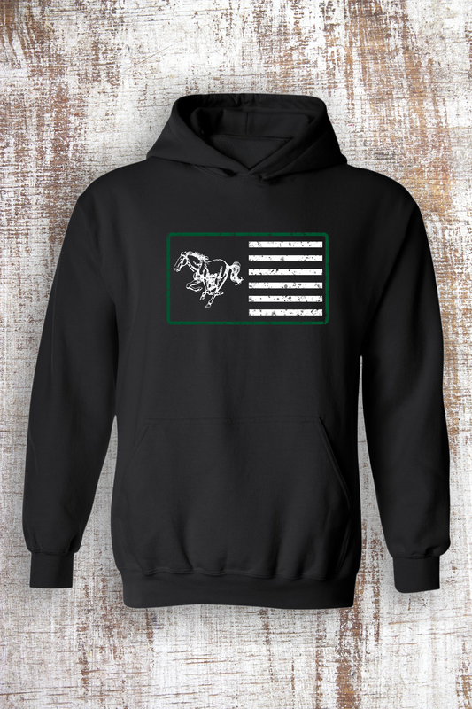 Bronco and Stripes Hoodie