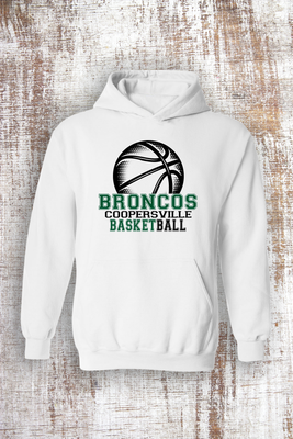 Basketball Halftone Sweatshirt - hooded and crew