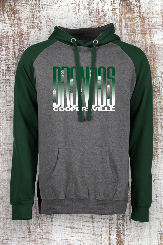 Go Green Color block Hoodie