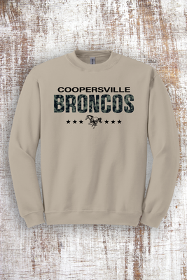 Camo Stars Sweatshirt - hooded and crew