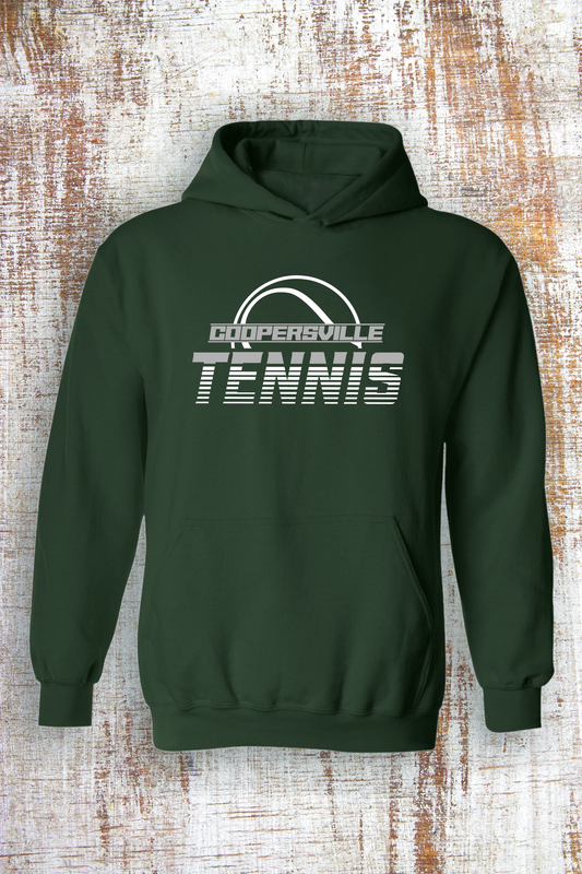 Coopersville Tennis Sweatshirt - hooded and crew