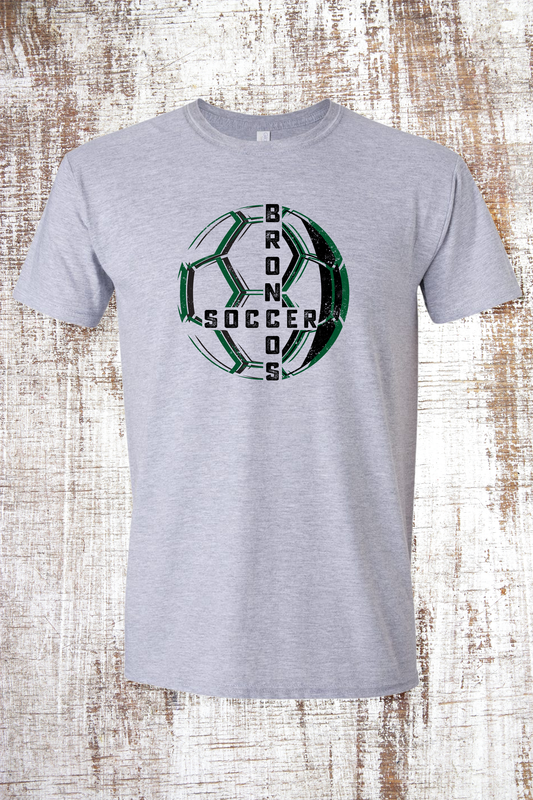 Distressed Soccer Short Sleeve T-Shirt