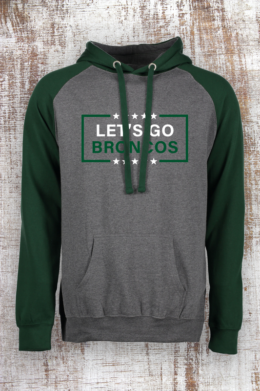 Let's Go Broncos Color Block Hoodie