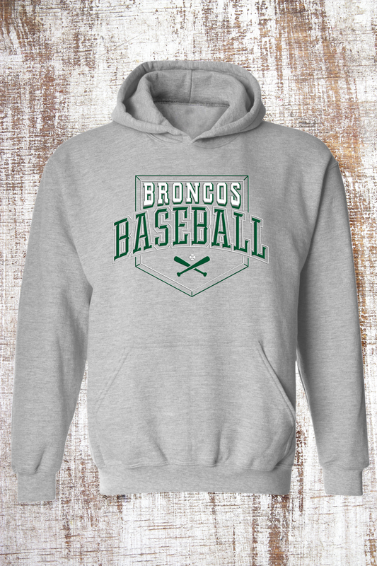 Broncos 2-tone Baseball Sweatshirt - hooded and crew