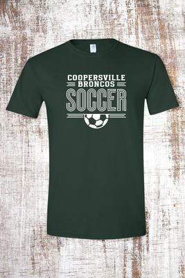 Coopersville Broncos Loopy Soccer Short Sleeve T-Shirt