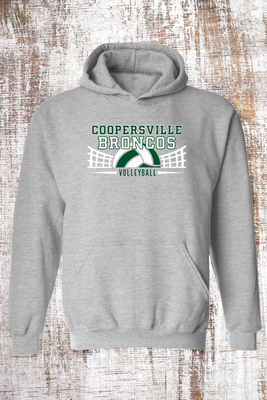 Volleyball Net Sweatshirt - hooded and crew