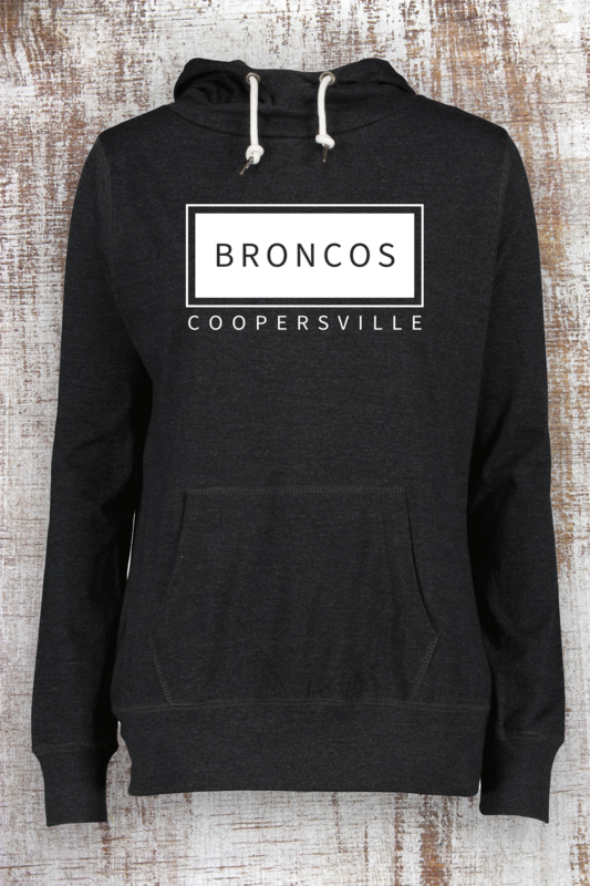 Ladies' Lightweight Simple Funnel Neck Hooded Tee