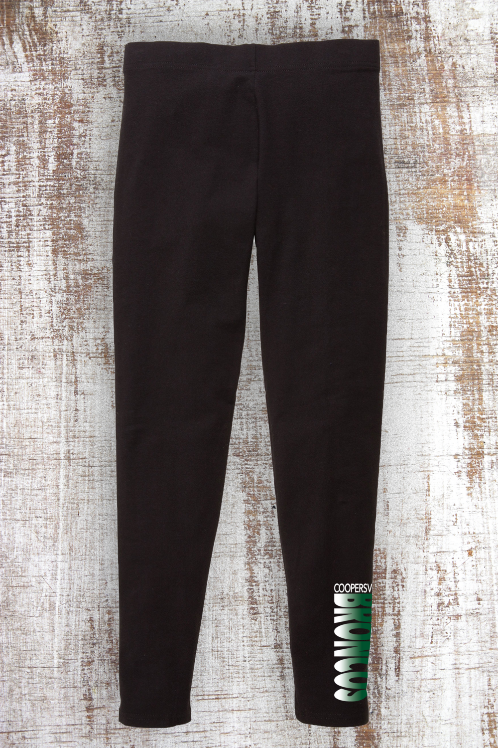 Green and White Gradient ladies' leggings