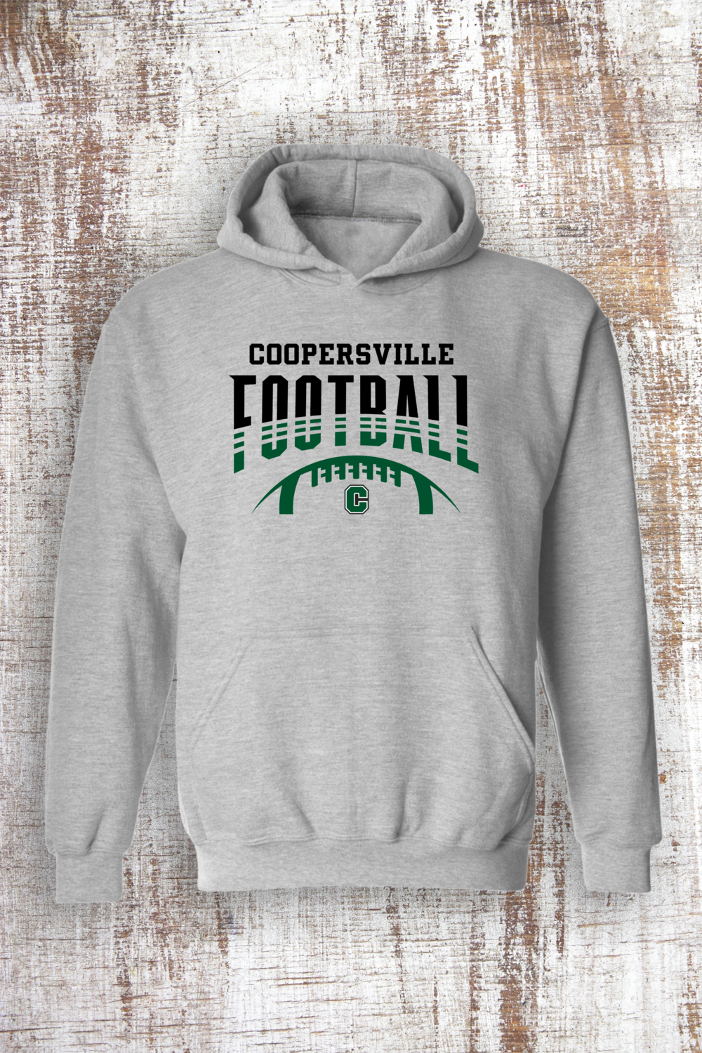 Football Stripes Sweatshirt - hooded and crew