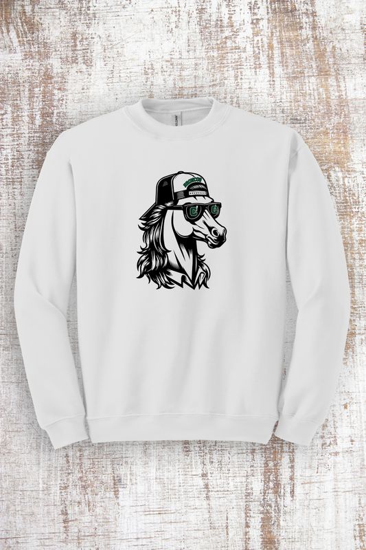 Youth Unisex Mullet Bronco Sweatshirt - hooded and crew