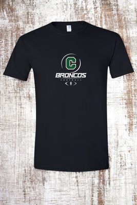 Coopersville Broncos Sphere Football Short Sleeve T-shirt