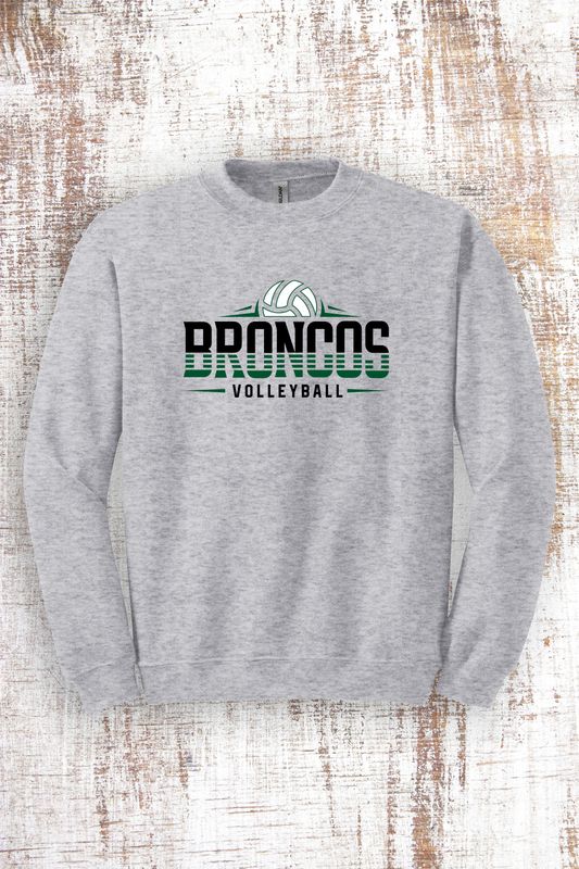 Broncos Volleyball Sweatshirt - hooded and crew