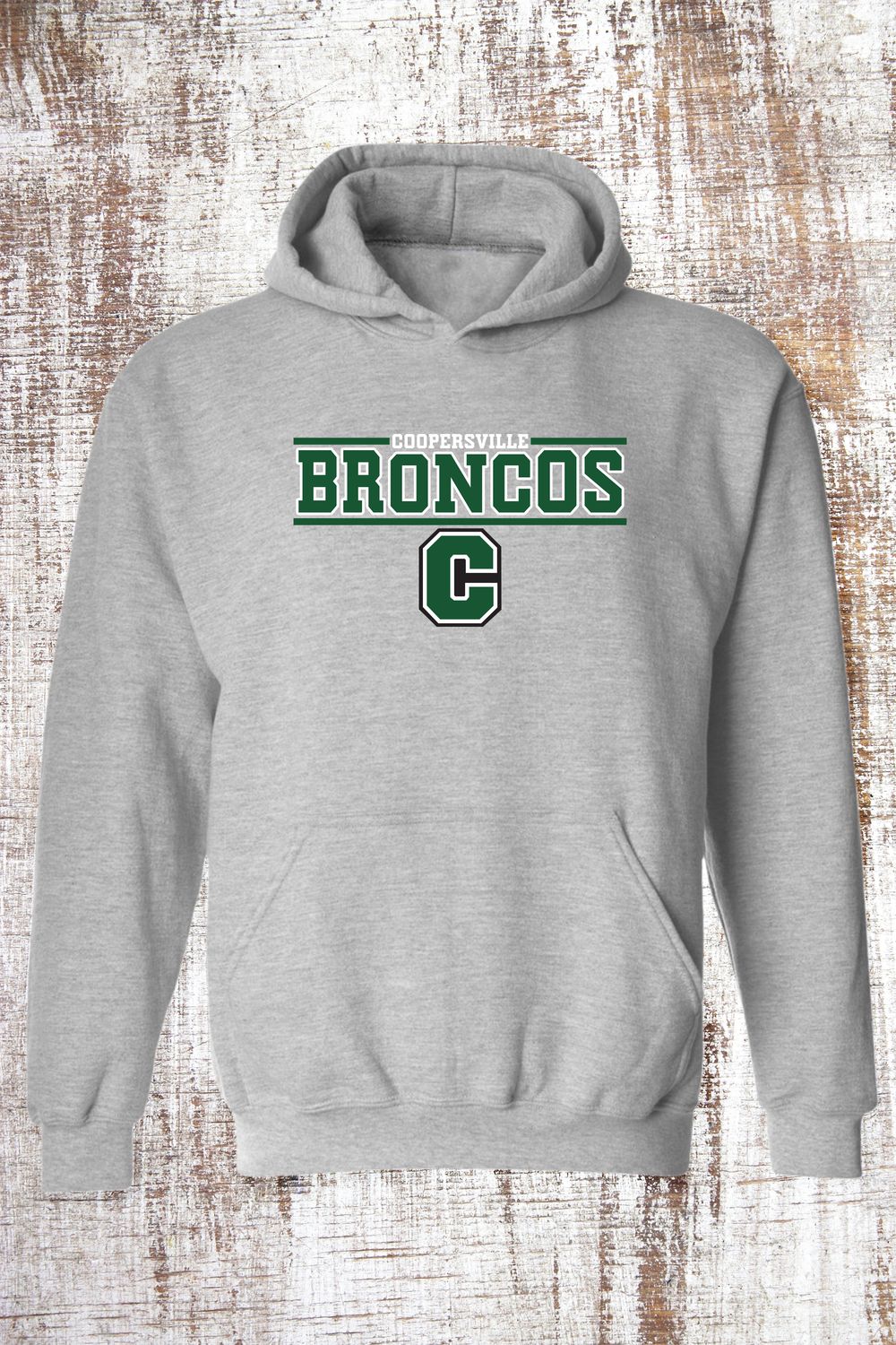 Step Up Broncos Sweatshirt - hooded and crew, Color: Sport Grey, Sweatshirt Style: Hooded