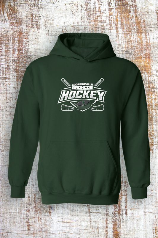 Coopersville Hockey Sweatshirt - hooded and crew