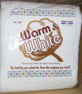 Warm &amp; White Batting Baby 45in x 60in