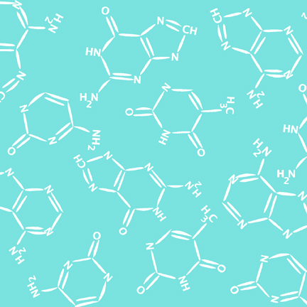 Molecules, turquoise
