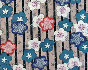 Plum Blossom Stripe, dark tea