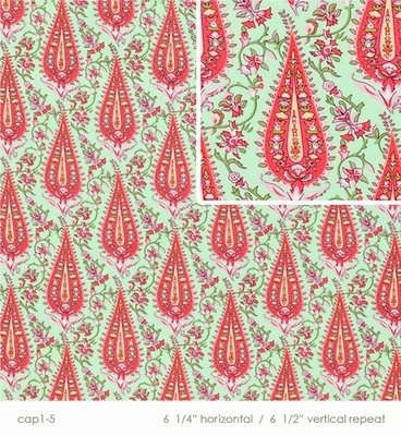 Cypress Paisley, blush