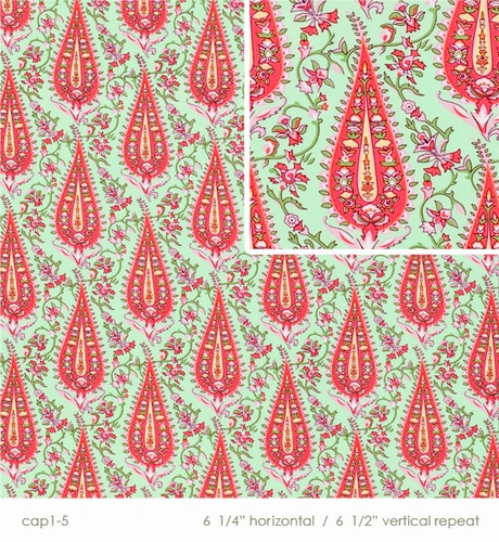 Cypress Paisley, blush