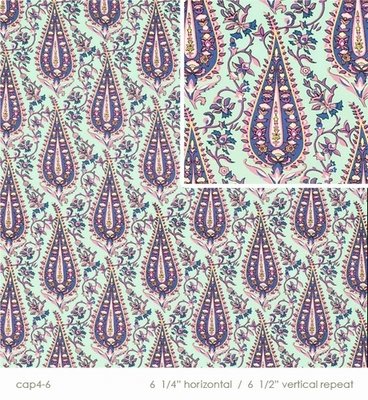 Cypress Paisley, mint
