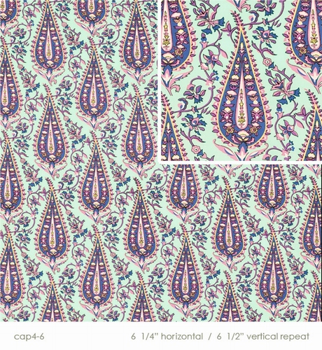 Cypress Paisley, mint