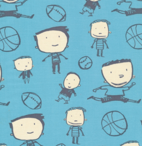 Boys Big Little, blue