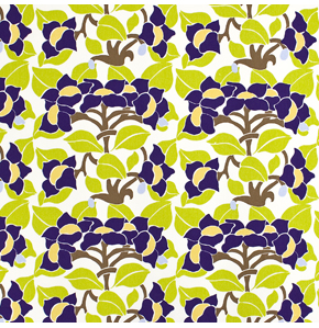 Floral Nouveau, purple
