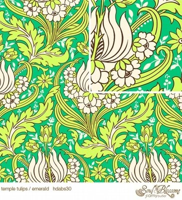 Temple Tulips, emerald