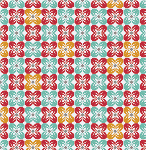 Square Petals, poppy