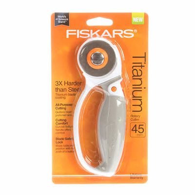 Fiscars 45mm Titanium Comfort Loop Rotary Cutter