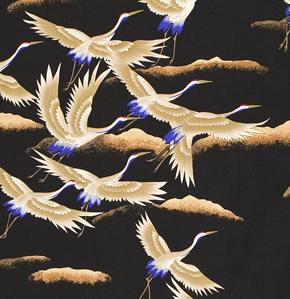 Oriental Cranes, black