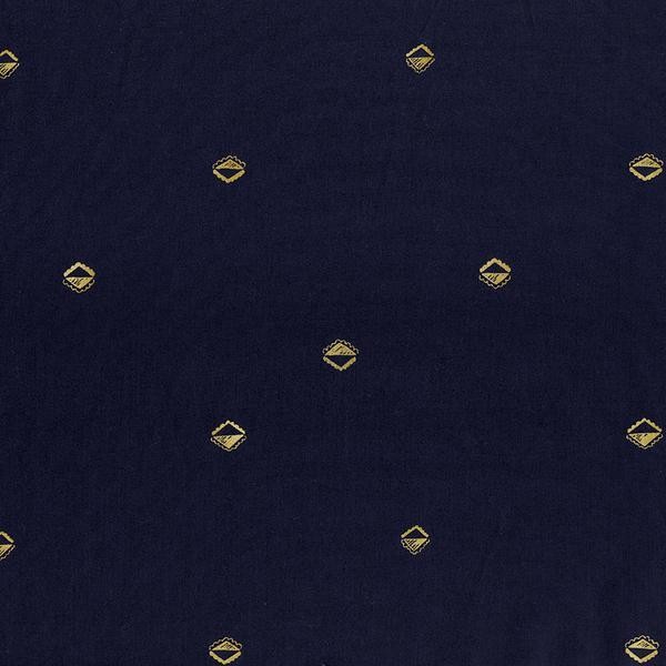 Sunrise (lawn), indigo &amp; copper met.